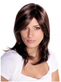 Brown Straight Long Synthetic Wigs