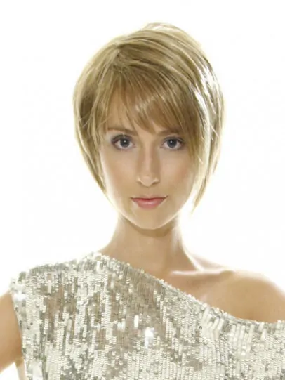 Hairstyles Blonde Lace Front Chin Length Wigs For Cancer