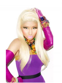 Elegant Blonde Straight Long Nicki Minaj Wigs