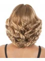 Suitable Blonde Curly Chin Length African American Wigs