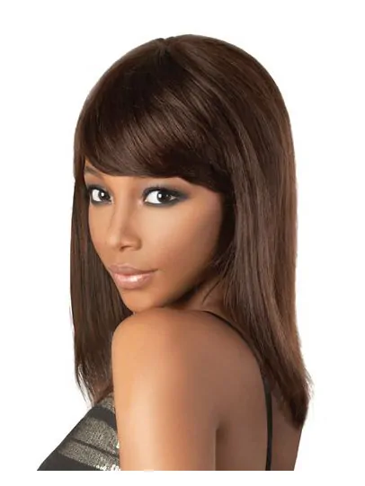 Wholesome Lace Front Straight Shoulder Length Remy Human Lace Wigs