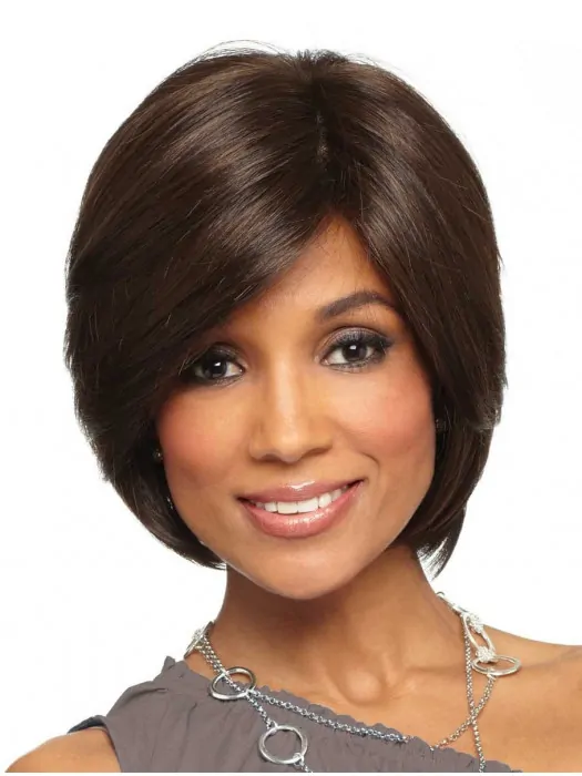 Lace Front Comfortable Straight Synthetic Medium Wigs