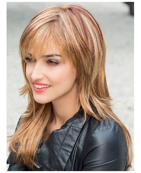 Wholesome Blonde Straight Synthetic Long Wigs