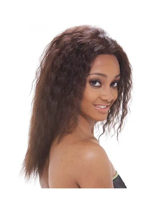 New Brown Wavy Shoulder Length Glueless Full Lace Wigs