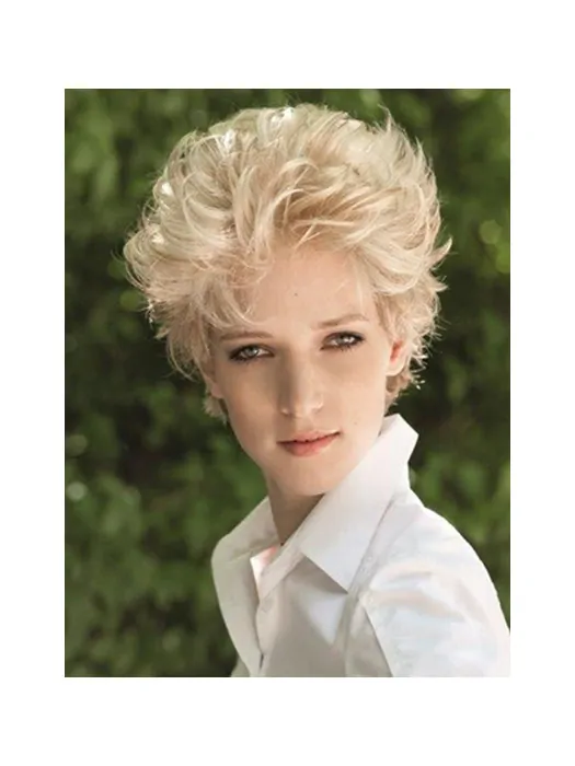 Blonde Lace Front Synthetic Perfect Short Wigs
