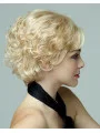 New Blonde Curly Short Petite Wigs
