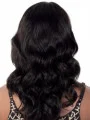 Ideal Black Wavy Synthetic Long Wigs