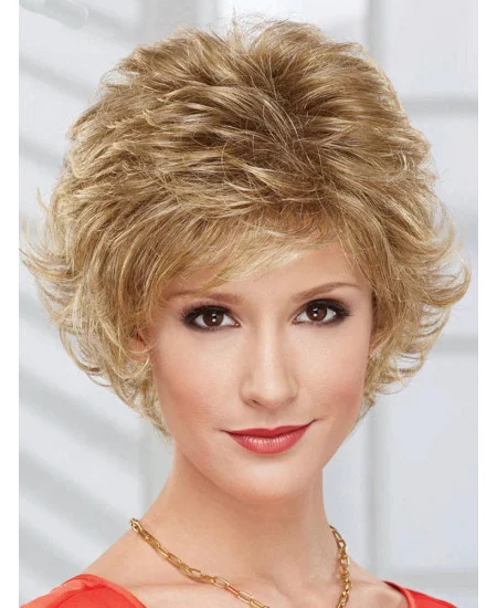 Perfect Chin Length Wavy Blonde Layered New Design Wigs