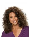 Beverly Johnson Classic Bouffant Mid-length Curly Lace Human Hair Wig