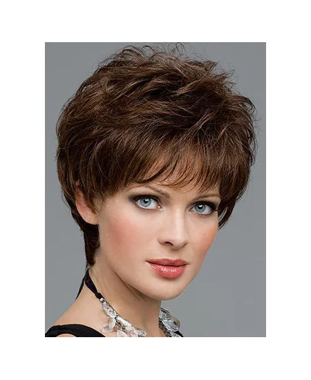 Lace Front Fabulous Boycuts Wavy Wigs For Cancer