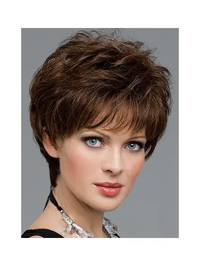 Lace Front Fabulous Boycuts Wavy Wigs For Cancer