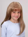 Great Blonde Lace Front Long Kids Wigs