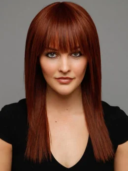 Lace Front Straight Synthetic Elegant Long Wigs