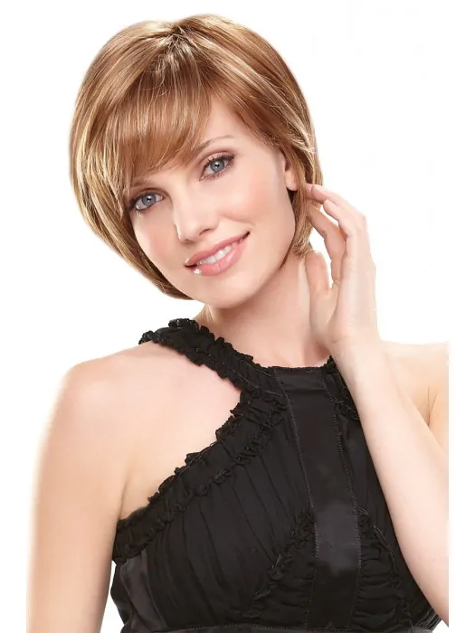 Lace Front Straight Synthetic Short Wigs
