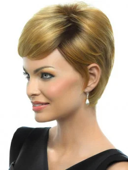Tempting Blonde Straight Cropped Wigs