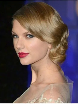 Flexibility Blonde Wavy Shoulder Length Taylor Swift Wigs