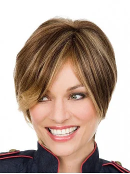 Durable Lace Front Straight Short Petite Wigs