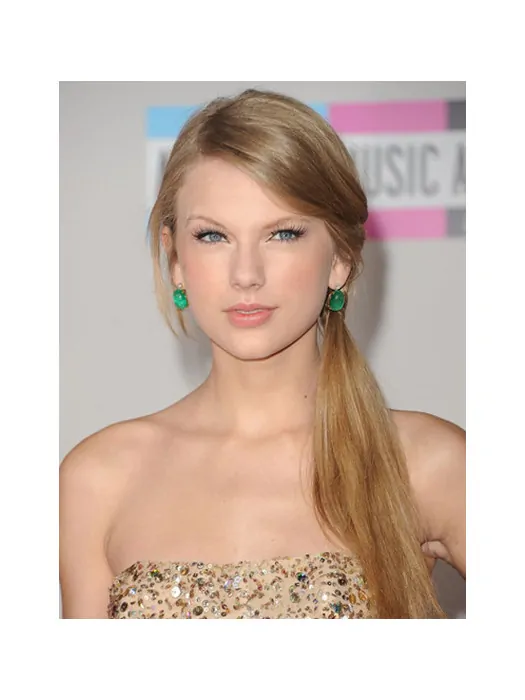 Fashion Blonde Lace Front Long Taylor Swift Wigs
