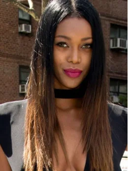 Inspired Long Ombre Straight Custom Full Lace Human Hair Wig