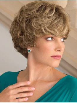 So Great Short Curly Blonde High Quality Classic Wigs