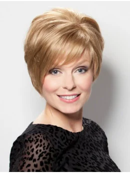 Incredible Blonde Straight Short Lace Front Wigs