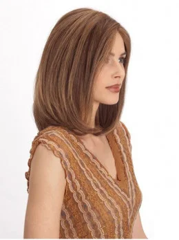 Cheapest Auburn Lace Front Shoulder Length Human Hair Wigs