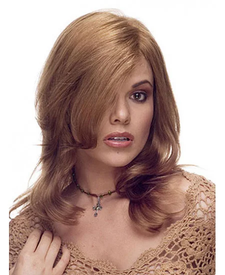 Lace Front Wavy Remy Human Hair Durable Long Wigs