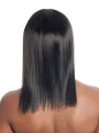 Amazing Black Straight Long Human Hair Wigs and Half Wigs