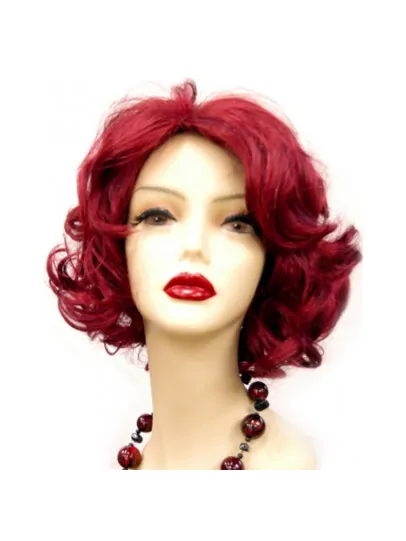 12  inches Wavy Red Lace Front Human Wigs
