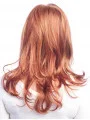 Sassy Auburn Wavy Long Glueless Lace Front Wigs