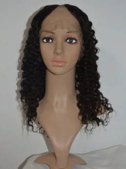 Stylish Black Curly Shoulder Length U Part Wigs