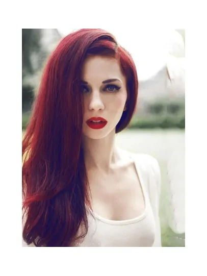 New Arrival Super Sexy Red Lace Wig 100 per Human Hair 20  inches