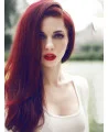 New Arrival Super Sexy Red Lace Wig 100 per Human Hair 20  inches