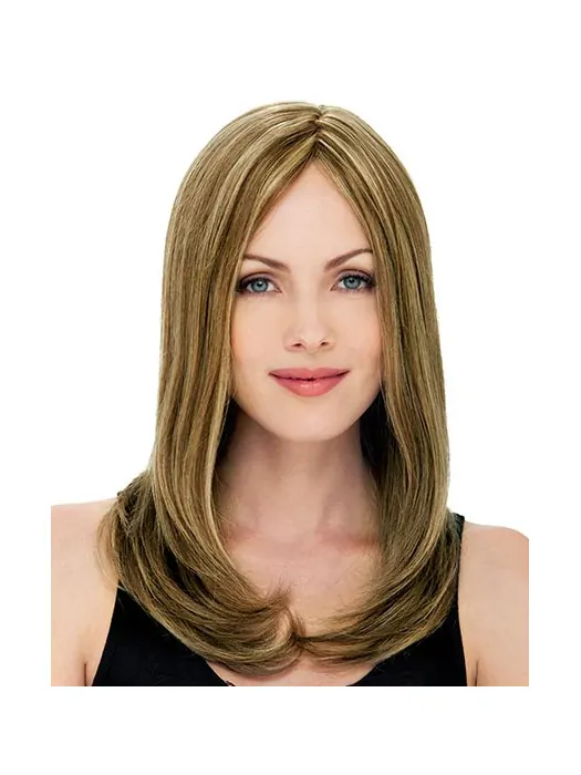 Cheapest Blonde Lace Front Remy Human Hair Long Wigs