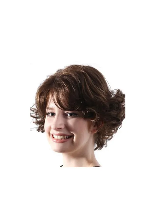 Traditiona Lace Front Wavy Chin Length Lace Wigs