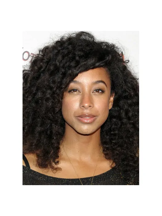 New Style Medium Kinky Sepia African American Lace Wigs for Women