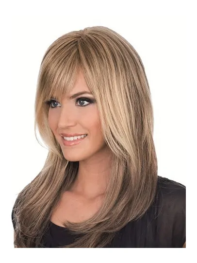 Affordable Synthetic Blonde Straight Wigs For Cancer