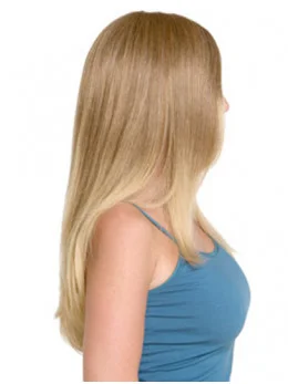 Blonde Monofilament Remy Human Hair Sassy Long Wigs