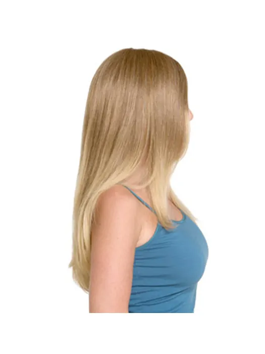 Blonde Monofilament Remy Human Hair Sassy Long Wigs