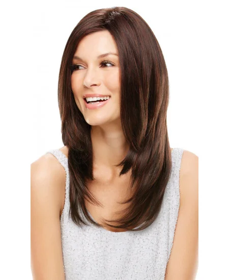 Cosy Auburn Lace Front Synthetic Long Wigs