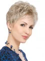 Ideal Blonde Wavy Cropped Celebrity Wigs For Cancer