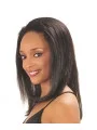 Preferential Black Straight Long Human Hair Wigs and Half Wigs