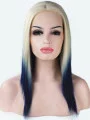 16 inch Straight Long Lace Front Ombre Wigs
