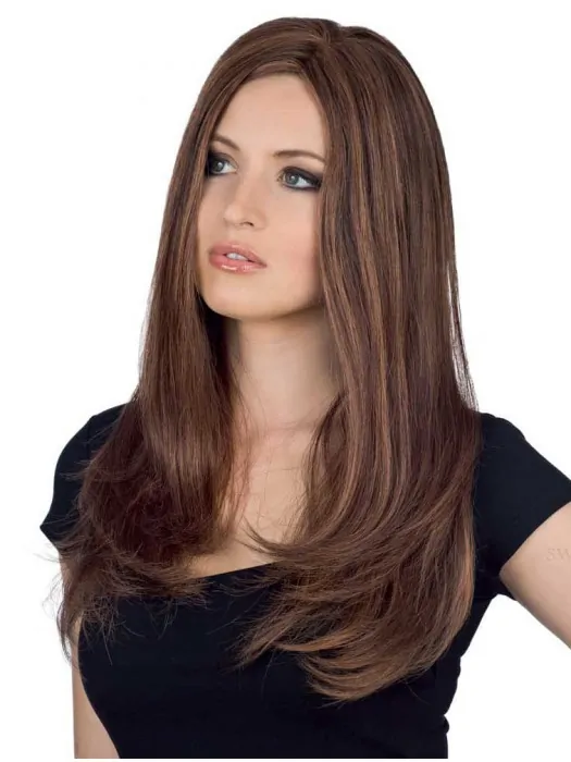 Cheapest Remy Human Hair Monofilament Straight Long Wigs