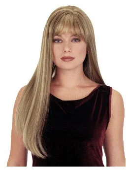 Stylish Blonde Straight Long Synthetic Wigs