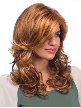 Blonde Wavy Synthetic Preferential Long Wigs