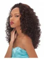 Ideal Brown Curly Long Human Hair Wigs and Half Wigs