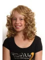 Beautiful Blonde Curly Shoulder Length Kids Wigs