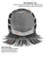 Graceful Black Monofilament Remy Human Hair Long Wigs