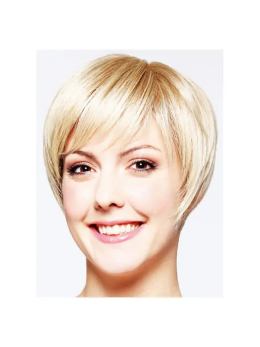 Fashional Straight Blonde Layered Affordable Wigs